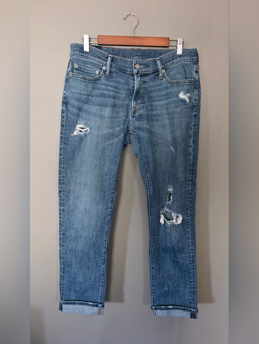 Abercrombie & Fitch Rustin Athletic Slim Stretch Distressed Mens‎ 30 X 30